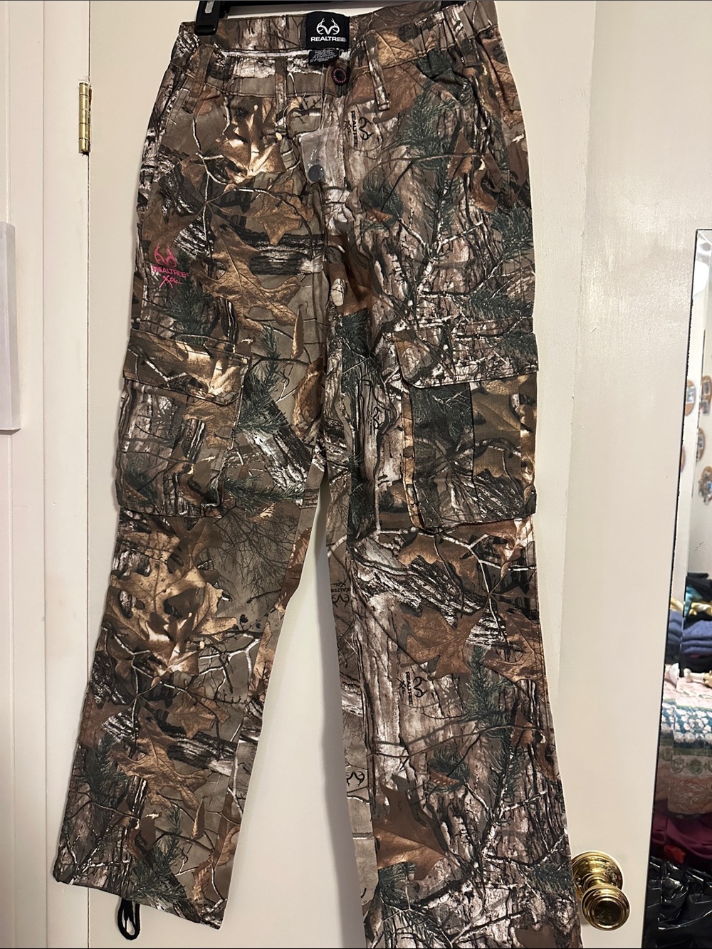 Realtree Camo Cargo Pants in Brown and Green